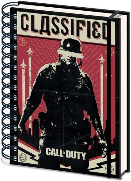 Spiralni blok A5 Call of Duty, črtni