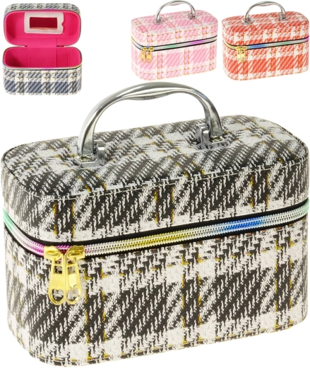 Adar children's cosmetic case with built-in mirror and zipper, size S - 1 piece