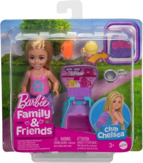 Barbie Chelsea Doll with Backpack and Kitty