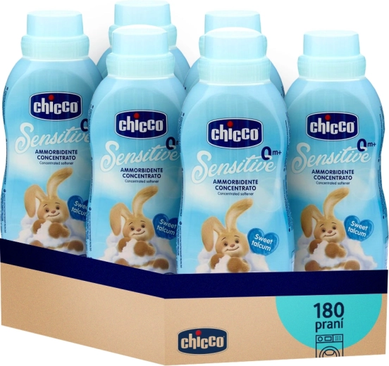 Chicco mehčalec Baby Sensitive Sladki puder, koncentriran 750 ml (6×30 pranj)