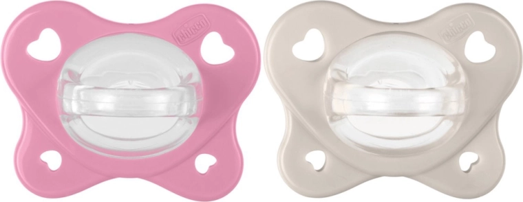 Chicco PhysioForma Dual Soft dude rožnate 6–16 m, 2 kosa