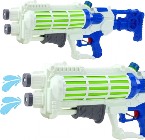Velika vodna pištola z dvojnim curkom 1250 ml, 74 cm