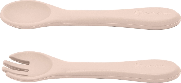 Cutlery for small hands + leaf teether