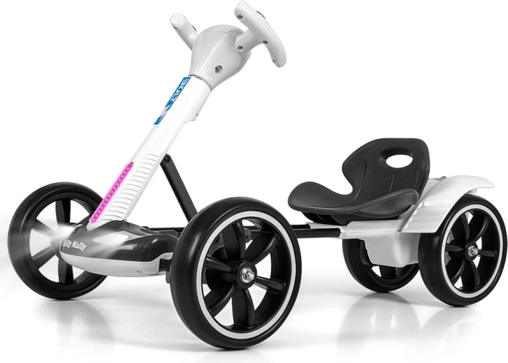 Electric children's ride-on go-kart Milly Mally Bolt white