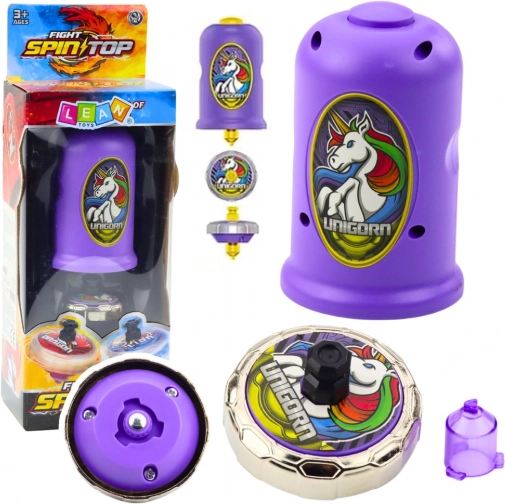 Set z izstrelitvijo vrtavke Samorog vijoličen