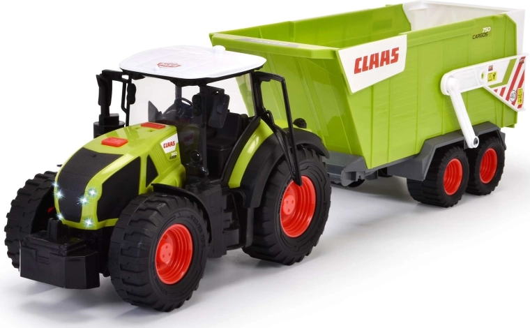 Realističen traktor Claas s prikolico