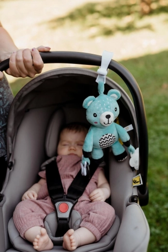 Nežna ropotuljica za razvoj čutov