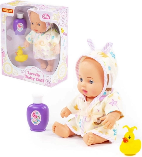 Punčka Lovely 24 cm s kopalnim setom