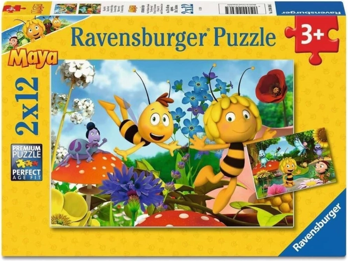 Ravensburger sestavljanka svet Čebelice Maje 2×12 kosov