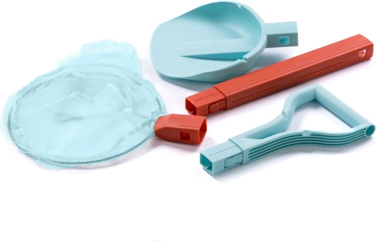 Schildkröt plažna set 2v1 z lopatko in mrežico