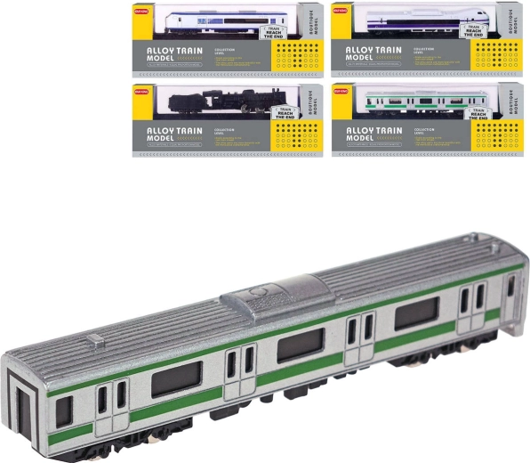 Kovinski model lokomotive na podstavku s tirnicami 15 cm (1:87) – 1 komplet