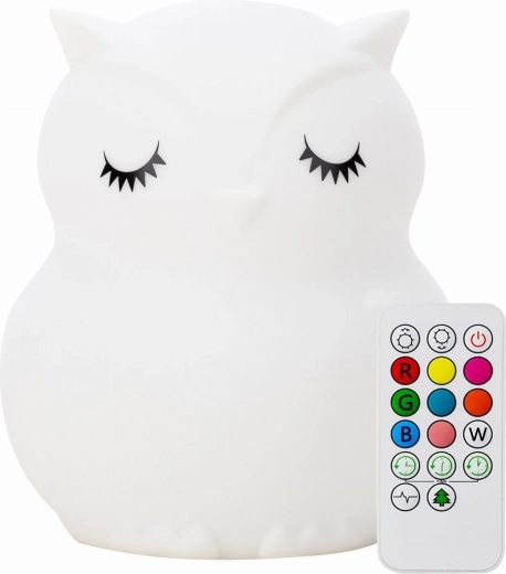 Silikonska nočna lučka Sova