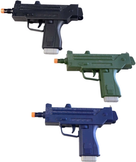 Otroška plastična pištola revolver z zvokom 24 cm na baterije - 1 kos