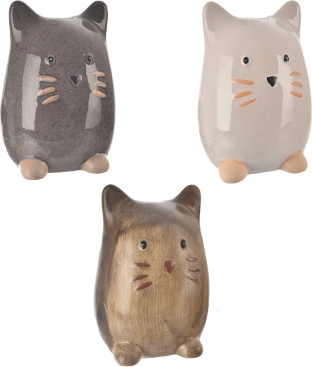 Porcelanasta dekoracija mačka 21 cm (3 različice)