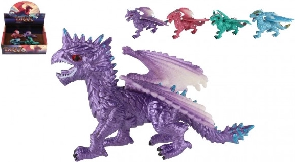 Teddies figurica zmaja – mešane barve, 10 cm