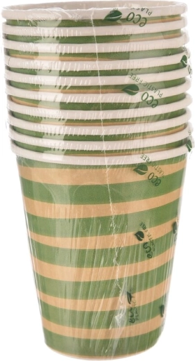 Papirnati kozarčki Jungle zeleni 250 ml (10 kos)