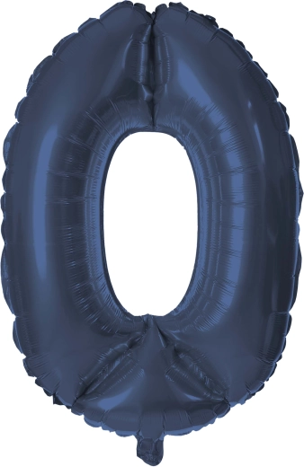 Foliasti balon številka 0 30 cm moder TORO