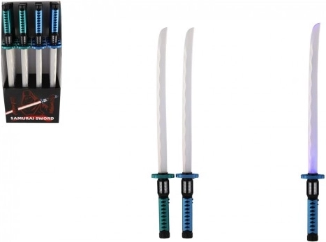 Svetleči plastični samurajski meč 73 cm