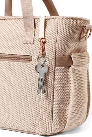 Stylish scarf and a practical key/pacifier holder