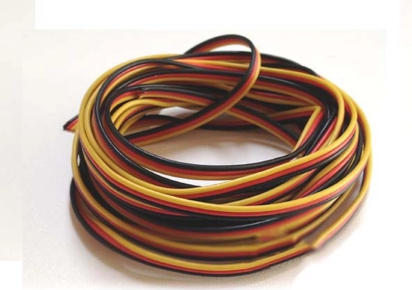 Triježilni servo kabel HITEC, ploščati 3×0,13 mm² - 1 m