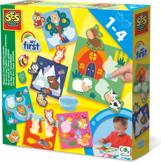 My First Animal Sticker Activity: Where I Live