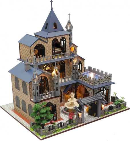 Miniaturna hišica Dom izpolnjenih sanj z LED osvetlitvijo - 2KIDS TOYS