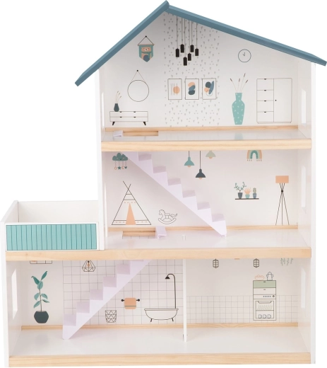 Odprta trietažna zasnova za lahek dostop