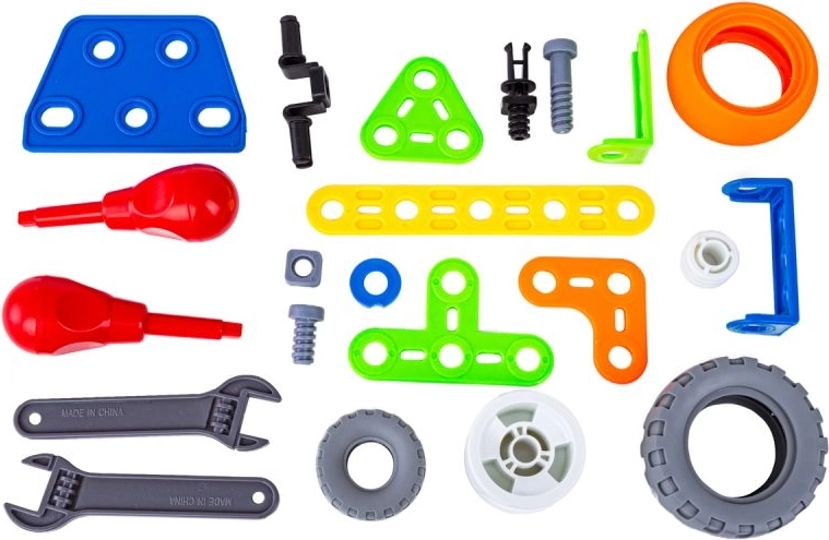 Screw system for real “DIY” play