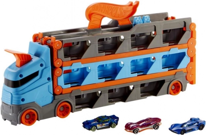 Hot Wheels dirkalni prevoznik 2-v-1