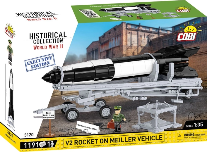 COBI Historical Collection World War II V2 rocket on Meiller launcher chassis Executive Edition