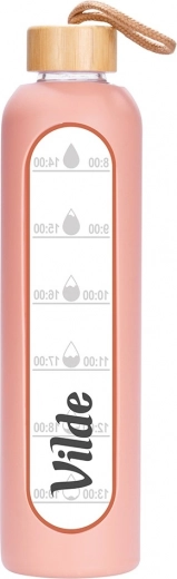 Odporno borosilikatno steklo in bambusov pokrovček