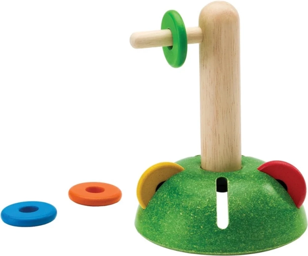 PlanToys vodoravno natikanje obročkov