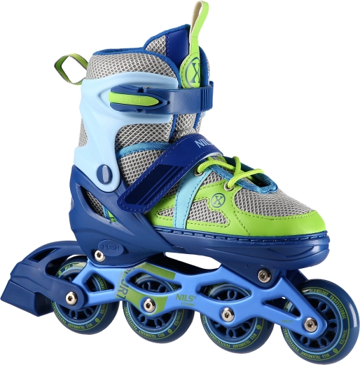 Kotalke NILS Extreme modro‑zelene, nastavljive – S (31–34)