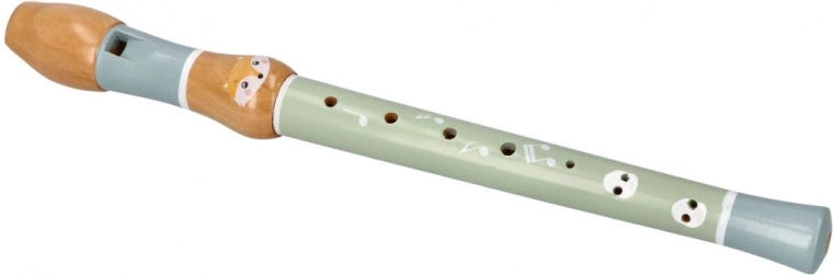 Lesena piščal z motivom lisice