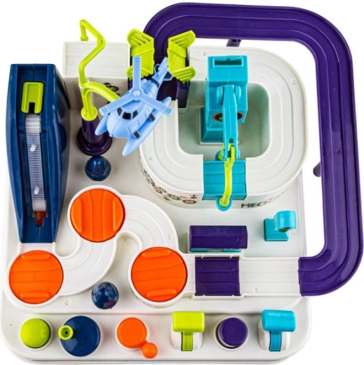 Control with buttons and rotating elements