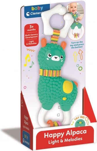 Interaktivni ropotuljica Srečna alpaka BABY CLEMENTONI