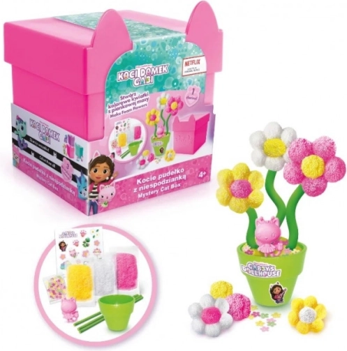 Gabi's Cat House plastična masa - Škatla s presenečenjem za mačke, rožnata (penasta masa)