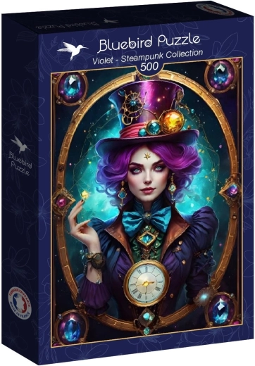 Puzzle Bluebird Violet – steampunkovska kolekcija 500 kosov