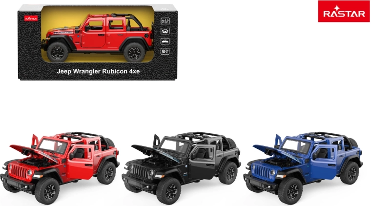 Model avtomobila Jeep Wrangler Rubicon 1:32 Rastar rdeč