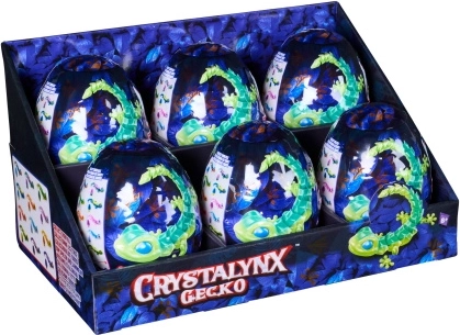Zbirateljska figurica CrystaLynx Gecko v jajčku presenečenja – 1 kos
