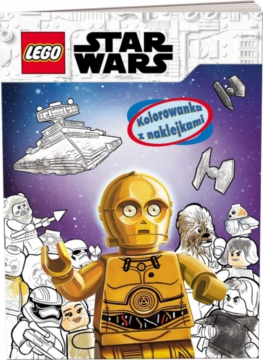 Lego Star Wars pobarvanke z nalepkami