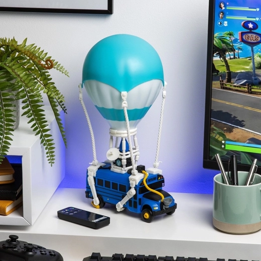 Fortnite luč Battle Bus z RGB osvetlitvijo in držalom za slušalke