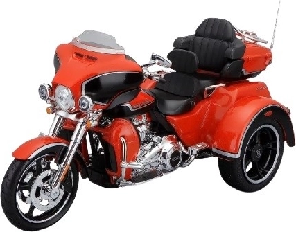 Kovinski model motocikla HARLEY-DAVIDSON 2021 CVO Tri Glide 1:12, oranžen