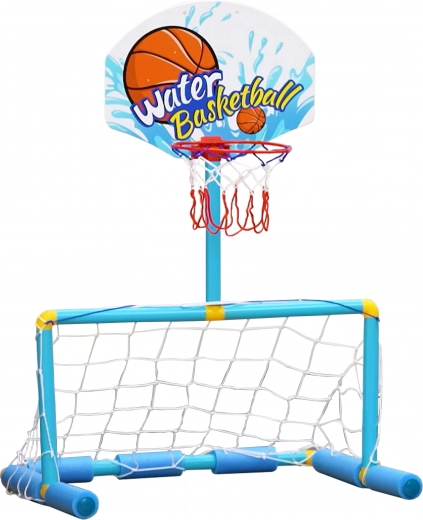 Woopie vodni športni set 2v1 – koš z golom, žogice in tlačilka