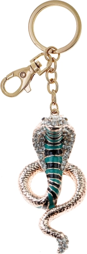 Obesek za ključe zlata kača