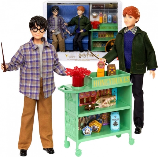 Harry Potter in Ron Weasley na Bradaviškem vlaku - komplet lutk