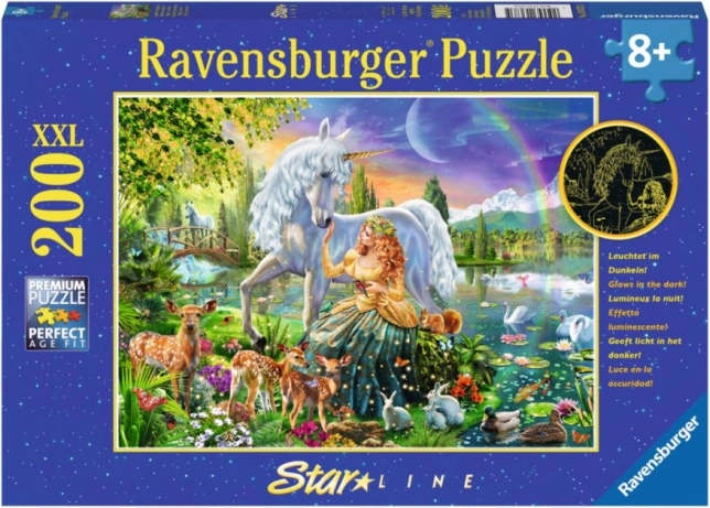 Svetleči puzzle Ravensburger Magična lepota XXL 200 koščkov