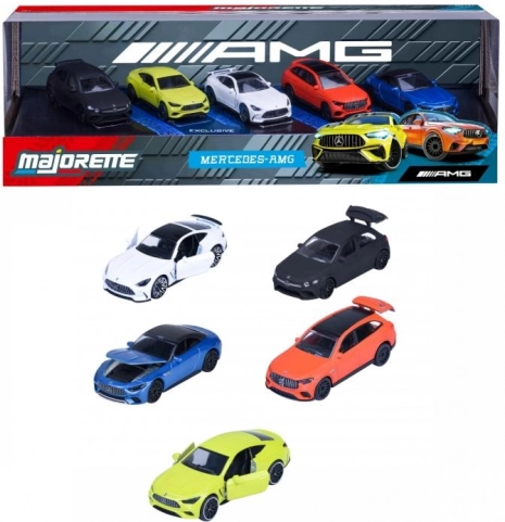 Mercedes-AMG darilni komplet kovinskih avtomobilčkov 1:64, 5 kosov