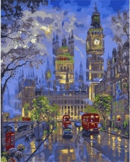 Norimpex Slikanje po številkah London ponoči 40 × 50 cm