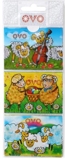 Skrčljive ovitke za velikonočna jajca Jagenjčki, 9 kosov